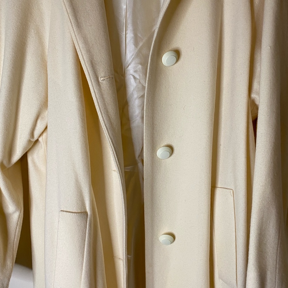 Elegant Cream Women's Coat.